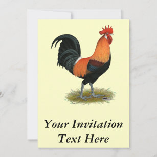 Penedesenca Rooster Einladung