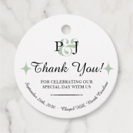 PENELOPE 01 A - Étiquette Faveur Mariage