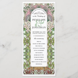 PENELOPE 01 A - Hochzeitsprogramm - Jugendstil Programm