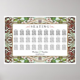 PENELOPE 01 A - Hochzeitssitzkarte - Große Poster