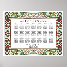 PENELOPE 01 A - Hochzeitssitzkarte - Mittel Poster