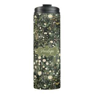 Penelope Dark Daisy Floral Thermosbecher