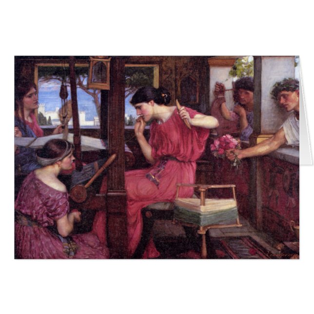 Pénélope et les cartes de prétendants (Devant horizontal)