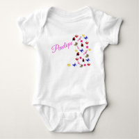 Penelope Name mit Bunnies, Baby Bodysuit