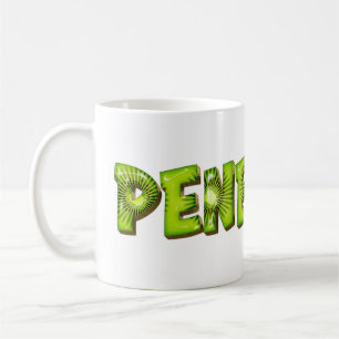 Penelope Nom de Kiwi Style Tasse de café