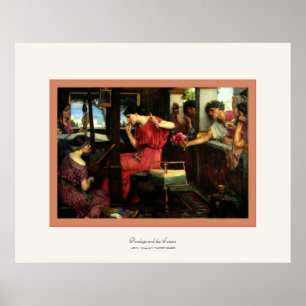 Penelope und Suitors ~ John W. Waterhouse Poster