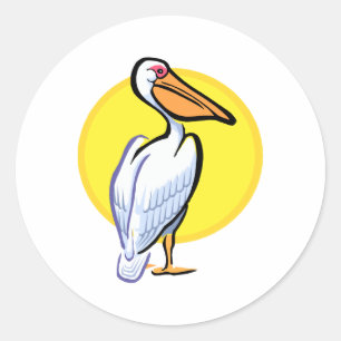 Penga Pelican Runder Aufkleber