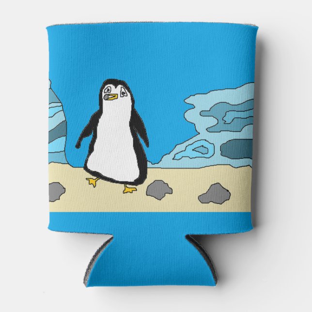 Pengie bereitet ein Nest gemütlichen Coozie vor Dosenkühler (Vorderseite)
