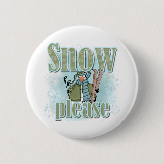 Pengin Ski-Schnee bitte Button