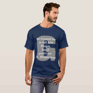 Pengis. Rote weiße und blaue Ausgabe T-Shirt