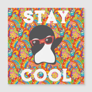 PENGIUN BLEIBE COOLE MAGNET-KARTE MAGNETKARTE