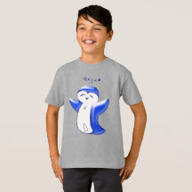 Pengu Happy Pinguin (blau) Kinder T - Shirt