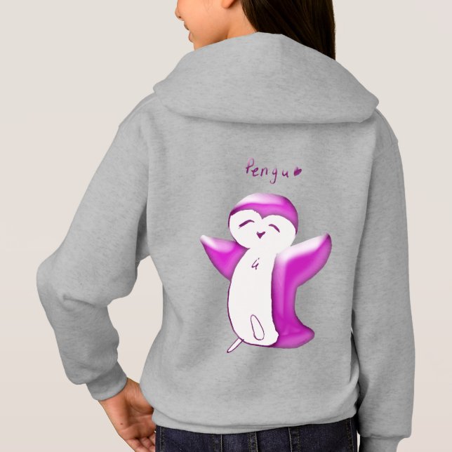 Pengu Happy Pinguin Fun Club (BP-G) Kinder Hoodie (Rückseite)