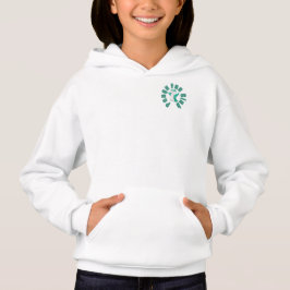 Pengu Happy Pinguin Fun Club (Green-W) Kids Hoodie