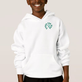 Pengu Happy Pinguin Fun Club (Green-W) Kids Hoodie