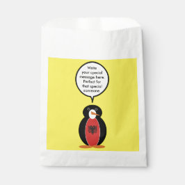 Penguin Albanische Flaggengespräche Geschenktütchen