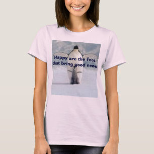 Penguin-and-Chick-Print-I10282801, glücklich sind T-Shirt