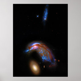 Penguin and Egg - Interacting Galaxy Duo, Arp 142 Poster