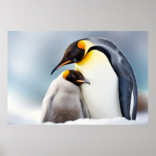 Penguin Animal Bird Schönheit Freiheit Wildnis Kun Poster