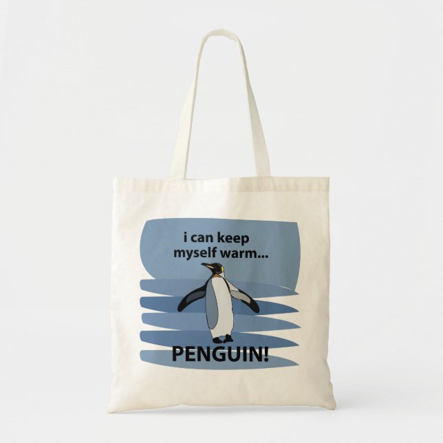 Penguin Animal Niedlich Funny Tragetasche (Vorne)