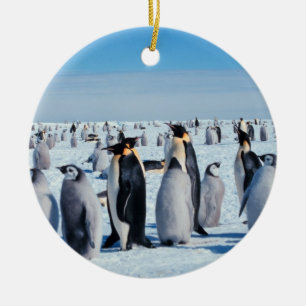 Penguin-Ansammlung Keramik Ornament