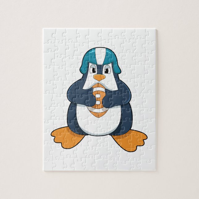 Penguin at Football Sports (Vertikal)
