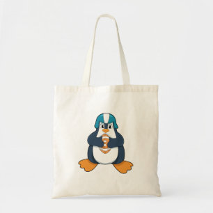Penguin at Football Sports Tragetasche