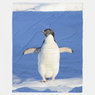 Penguin auf Eis-Fleece-Decke Fleecedecke