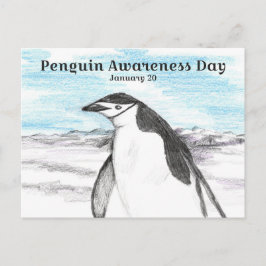 Penguin Awareness Day January 20 Winter Postkarte