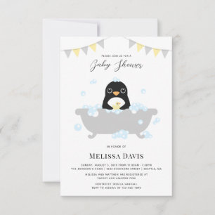 Penguin Baby Dusche Einladung
