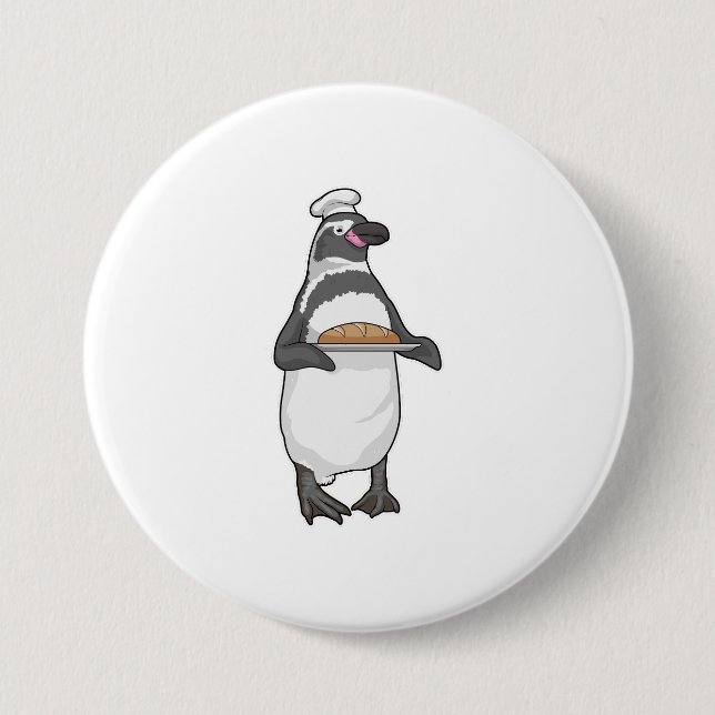 Penguin Baker Brot Button (Vorderseite)