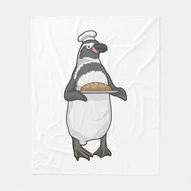 Penguin Baker Brot Fleecedecke (Vorderseite)