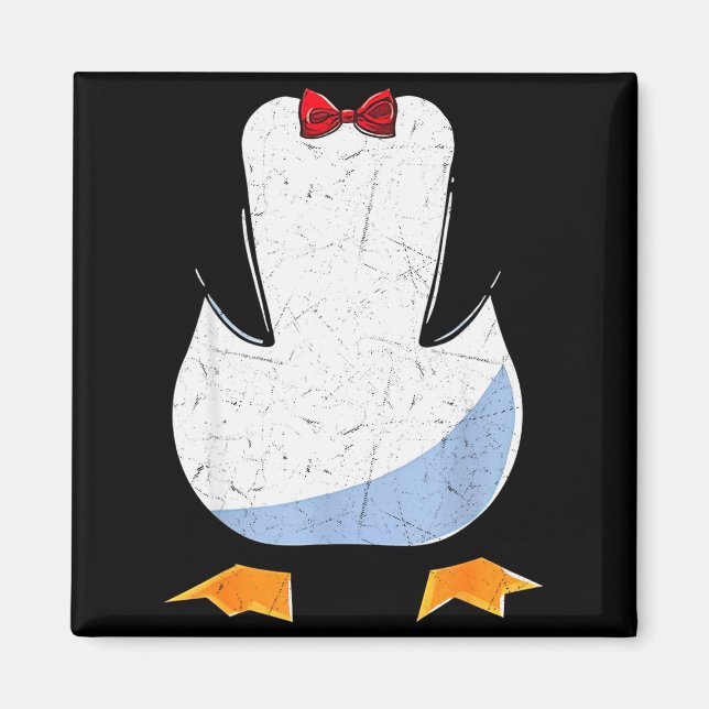 Penguin Belly Men Women Kids Penguin Costume  Magnet (Vorne)