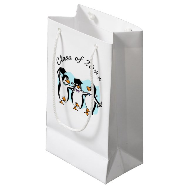 Penguin Best Friends Abschluss Kleine Geschenktüte (Vorderseite Schrägansicht)