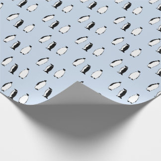 Penguin Bird Blue Arctic Animal Polar Winter Geschenkpapier