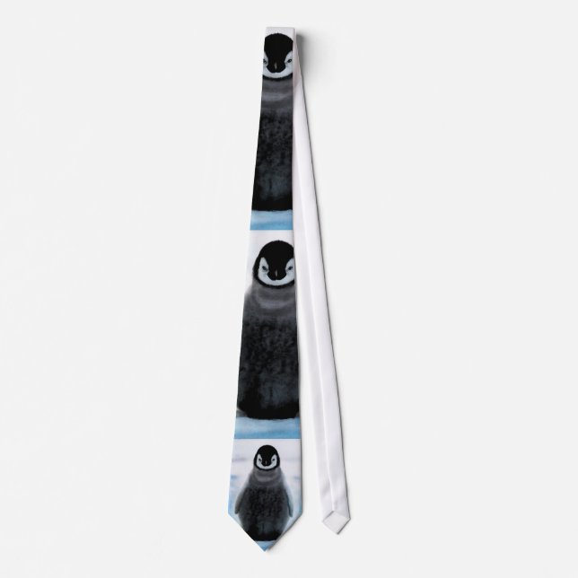 Penguin Birds Wildlife Birdlover Gift Krawatte (Vorderseite)