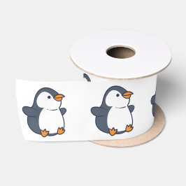 Penguin Birthday Party Satinband