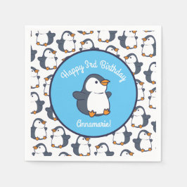 Penguin Birthday Party Serviette