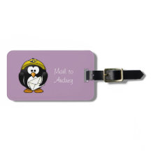Penguin-Briefträger-lila Gepäck-Umbau