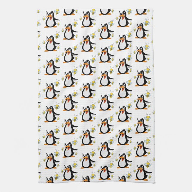 Penguin Bumblebee Küche Handtuch (Vertikal)