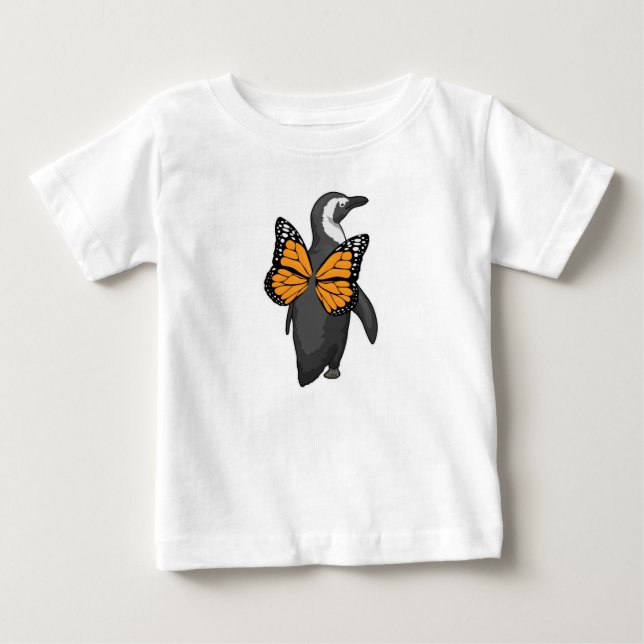Penguin Butterfly Flügel Baby T-shirt (Vorderseite)