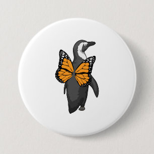 Penguin Butterfly Flügel Button