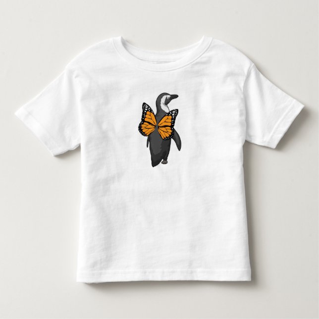 Penguin Butterfly Flügel Kleinkind T-shirt (Vorderseite)