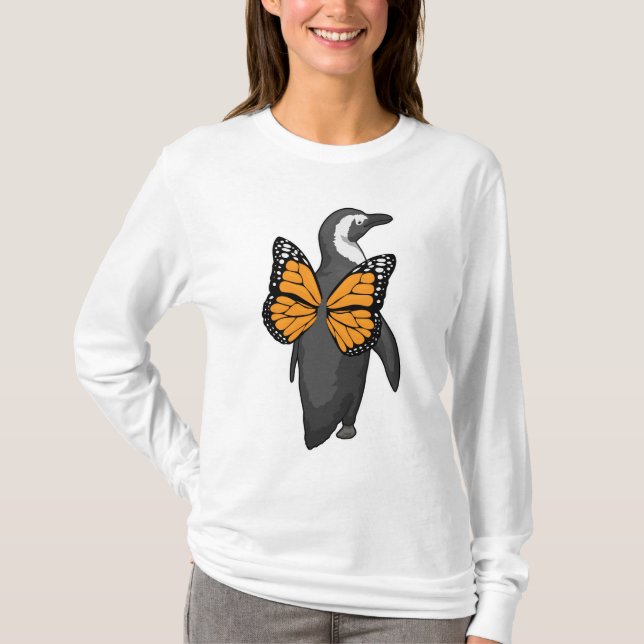 Penguin Butterfly Flügel T-Shirt (Vorderseite)