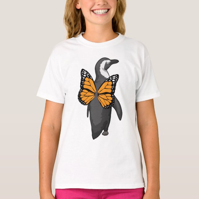 Penguin Butterfly Flügel T-Shirt (Vorderseite)