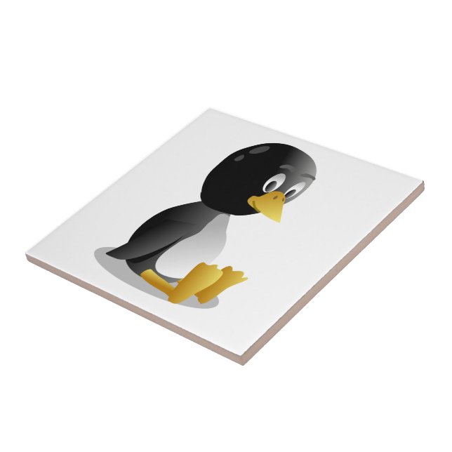 Penguin-Cartoon Fliese (Seite)