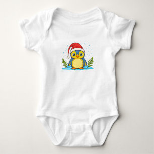 Penguin Cheer Holiday  Baby Strampler