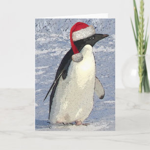 Penguin Christmas Card Feiertagskarte