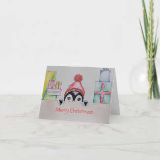 Penguin Christmas Grußkarte Karte