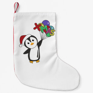 Penguin Christmas Snow Winter Animals Penguins Adu Kleiner Weihnachtsstrumpf